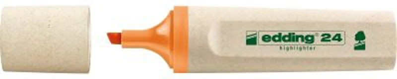 Textmarker Edding Ecoline, varf retezat, 2-5 mm, orange