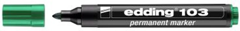Marker Edding 103 permanent, varf rotund 1. 5-3mm, verde