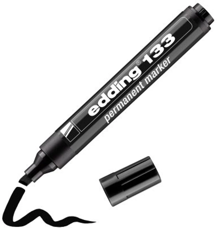 Marker Edding 133 permanent, varf tesit 1-5 mm, negru