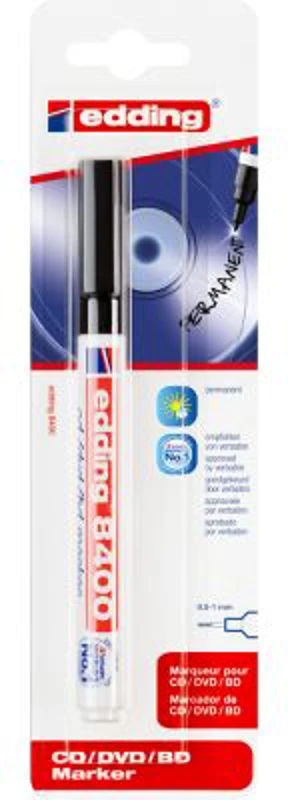 Marker Edding 8400 pentru CD DVD BD, permanent, negru, blister