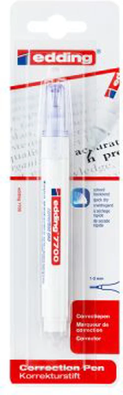 Creion corector Edding 7700, varf 1-2 mm, blister