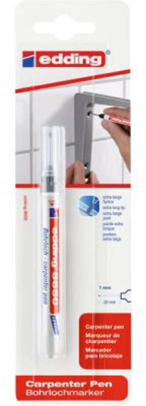 Marker Edding 8850 tamplarie corp plastic varf 0. 7-1mm negru, permanent, rezistent