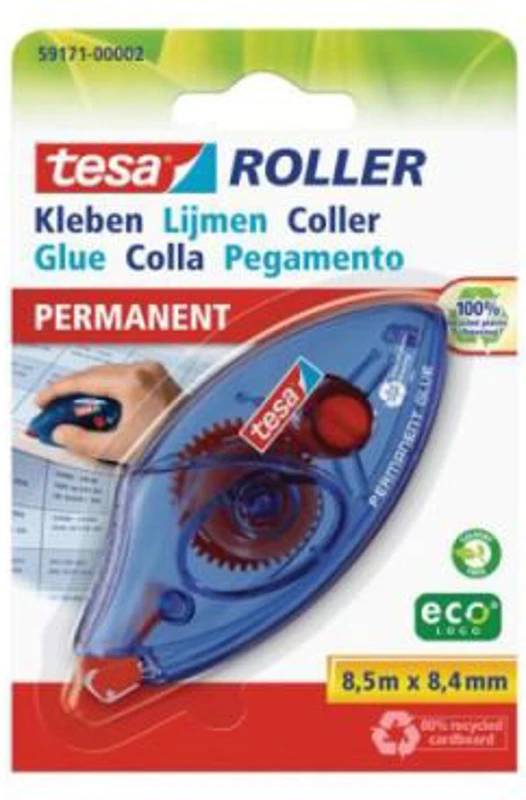 Roller lipici permanent Tesa, 8. 4 mm x 8. 5 m