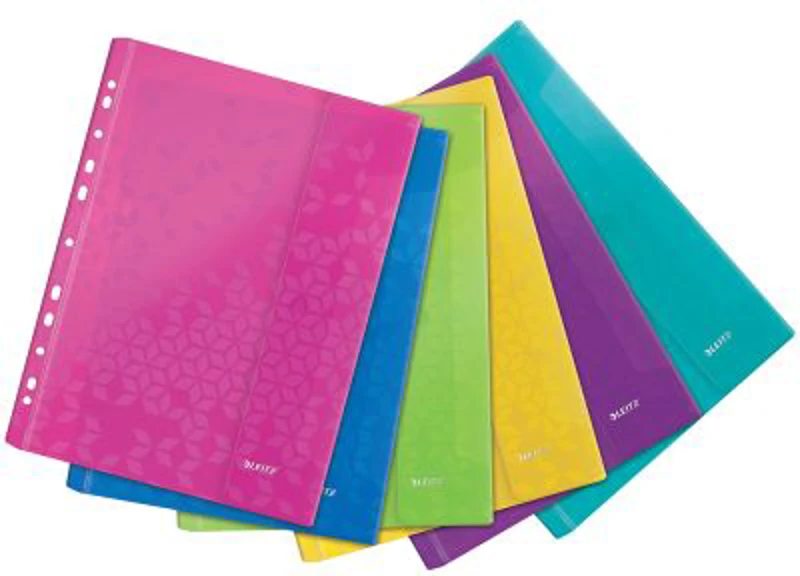 Folie de protectie color Leitz WOW, cu arici, diverse culori