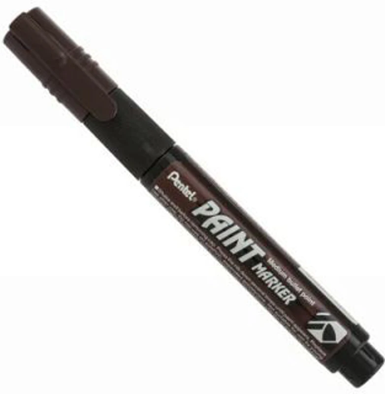 Marker permanent Pentel Paint Marker MMP20, 4 mm cu vopsea maro