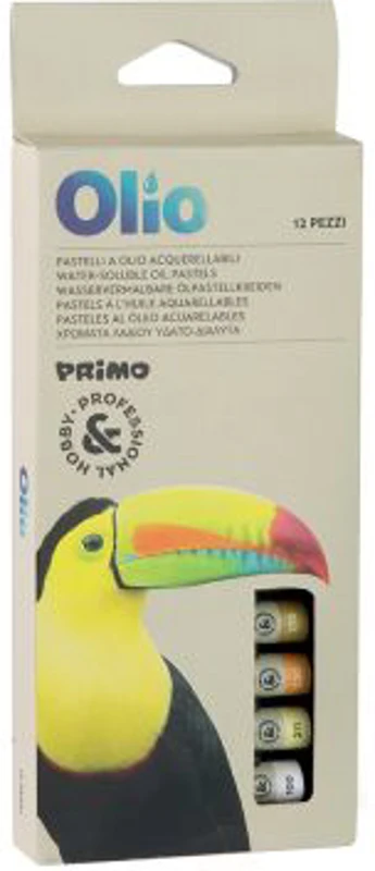 Tempera pe baza de ulei Morocolor Primo, cutie 12 culori