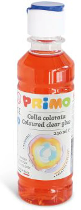 Lipici Morocolor Primo, pe baza de apa, rosu transparent
