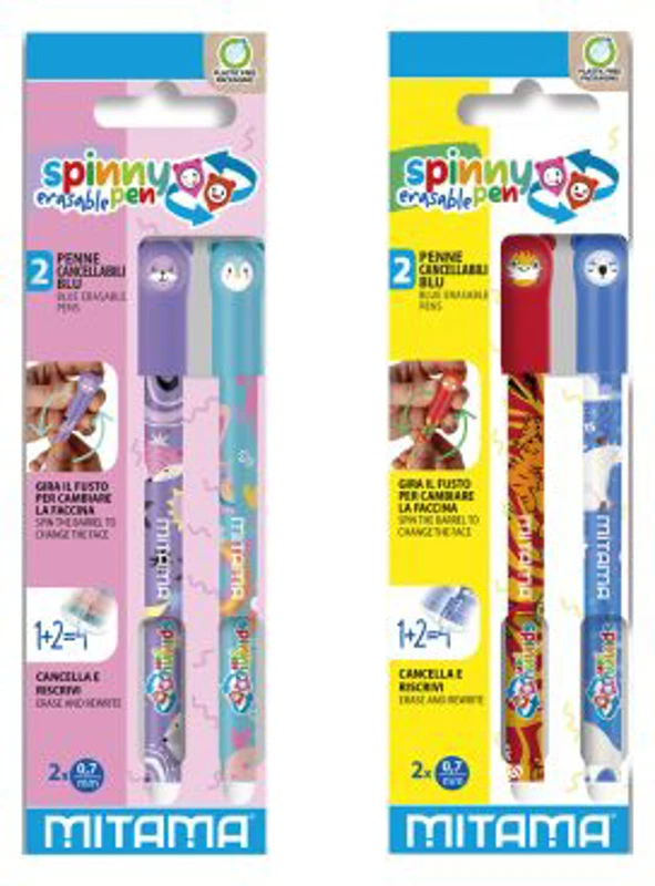Set 2 pixuri cu rescriere Mitama, Spinny Pen, blister
