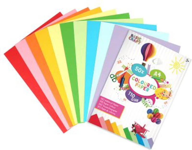 Set carton color Creative Craft, 110 gr, 50 file