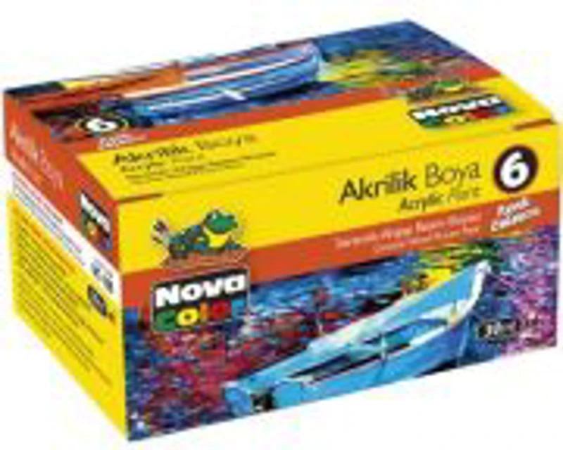Culori acrilice, 6 x 30 ml, Nova Color NC-180