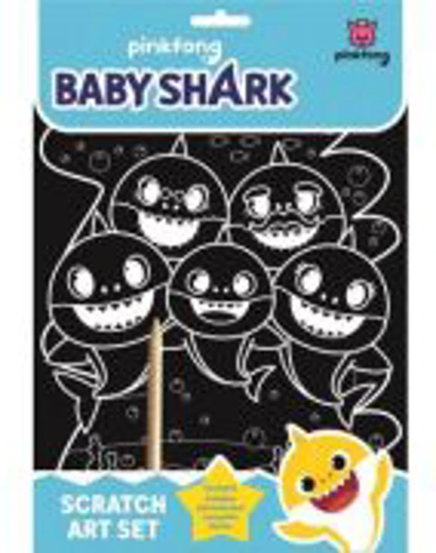 Baby Shark Scratch Art set - imagini razuibile