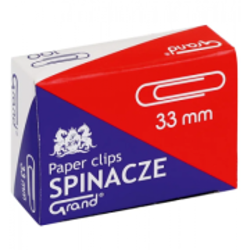 Agrafe Grand Yanda 110-1382, 33mm, argintii, set 100 buc