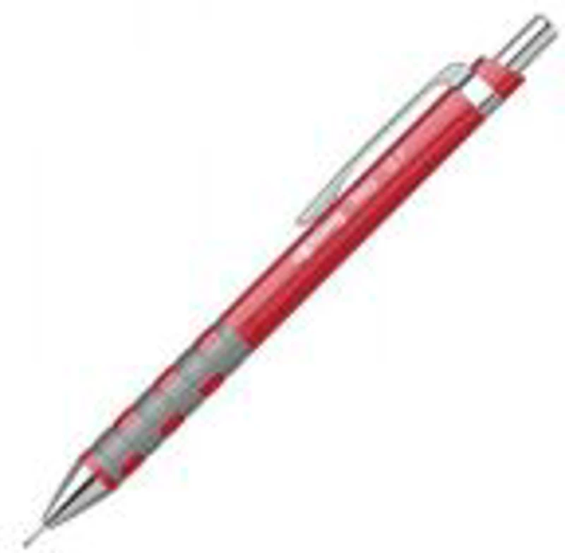 Creion mecanic Rotring Tikky, 0. 7 mm, corp plastic rezistent, cu guma de sters, rosu