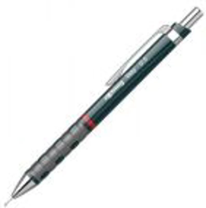 Creion mecanic Rotring Tikky, 0. 5 mm, corp plastic rezistent gri inchis (gun), cu guma de sters