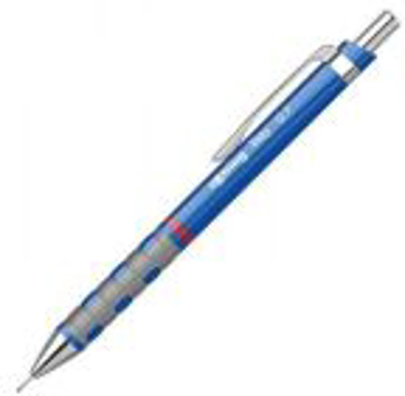 Creion mecanic Rotring Tikky, 0. 7 mm, corp plastic rezistent, cu guma de sters, albastru