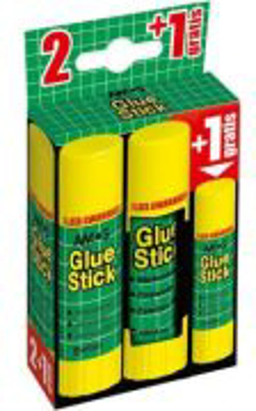 Lipici solid Amos, 22g, fara solvent, set 2 buc + 1x 8g gratis, GSWB822B3 / 130-1811