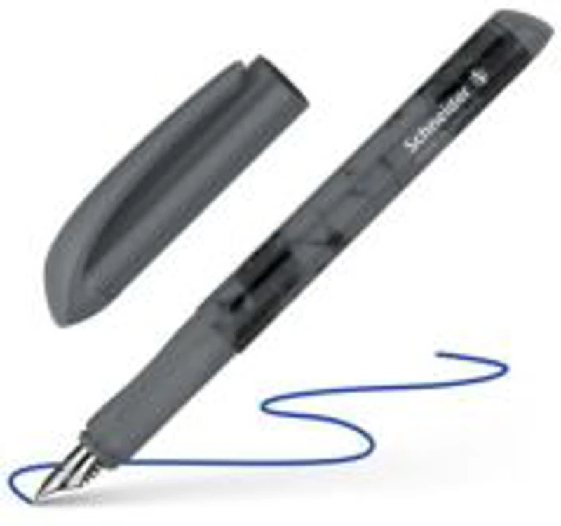 Stilou Schneider Easy Darkness STI20 / 1620 51, varf M, alimentare rezerve, grip cauciucat