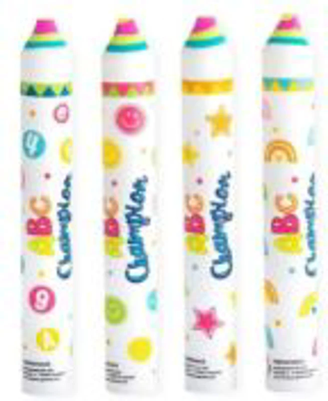 Radiera creion Jumbo, cu cerculete, curcubeu, cifre si litere, 13. 5cm Trendhaus CH31299