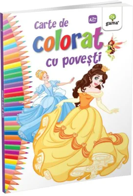 Carte de colorat cu povești - Paperback brosat - Gama