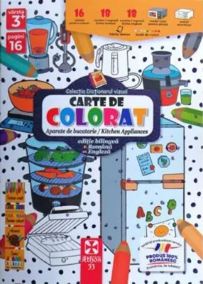 Carte de colorat: Aparate de bucătărie / Kitchen Appliances - Paperback - *** - Athos 33