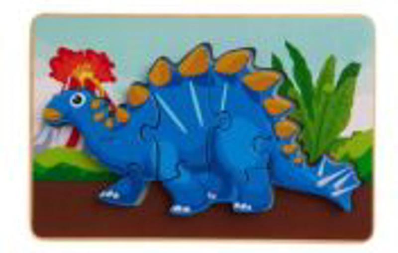 PUZZLE DIN LEMN TUOJIANGOSAURUS, 8 PIESE, MOMKI