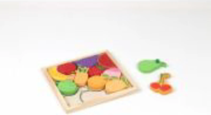 PUZZLE DIN LEMN CU FRUCTE, 12 PIESE
