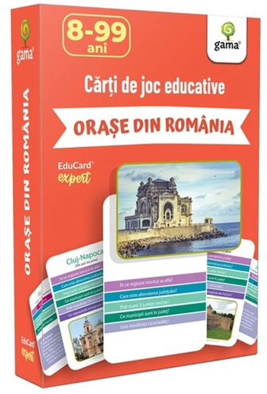 Orase din Romania. EduCard expert. Carti de joc educative