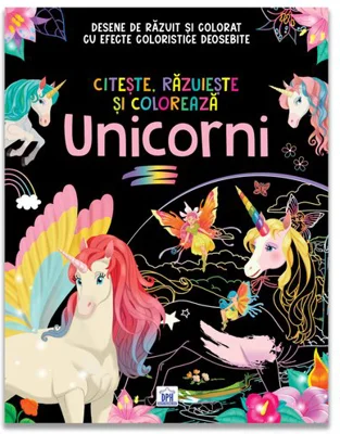 Citeste, razuieste si coloreaza. Unicorni