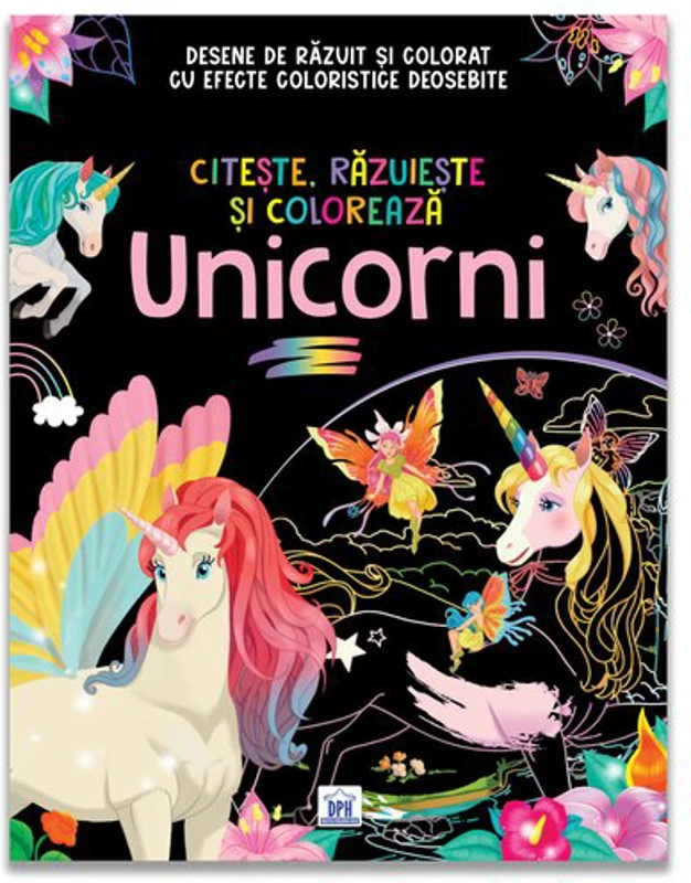 Citeste, razuieste si coloreaza. Unicorni