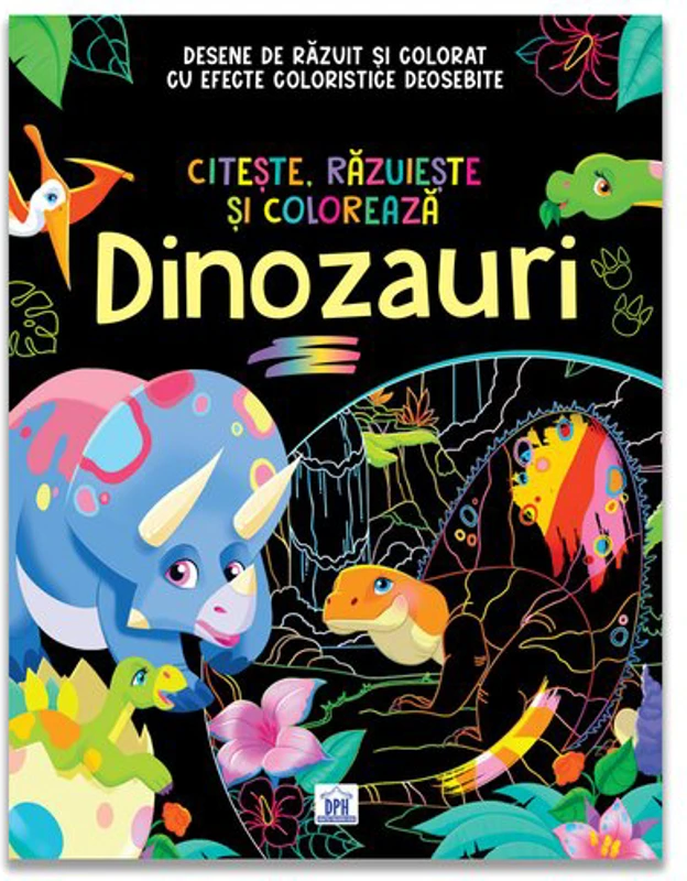 Citeste, razuieste si coloreaza. Dinozauri