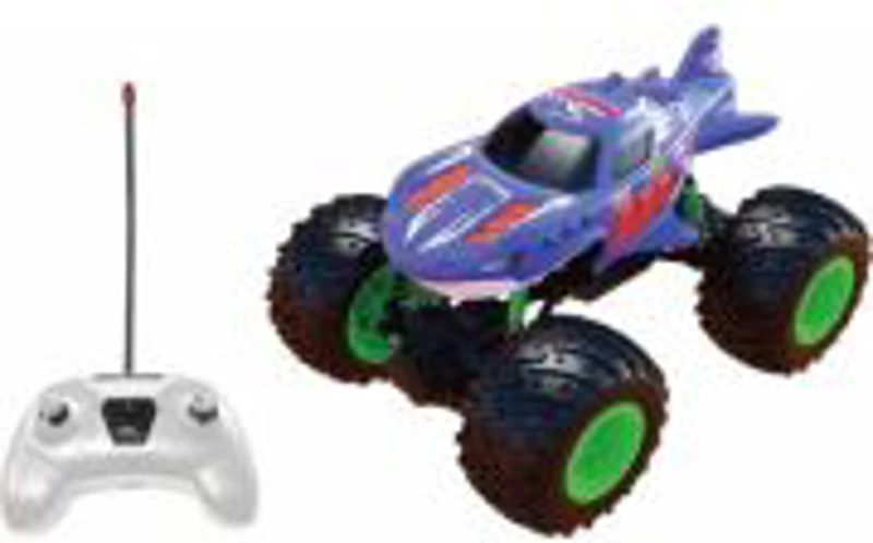 MASINUTA CU TELECOMANDA TIP CAMION BEAST RUNNERS, SCARA 1/24, 21CM, MOV