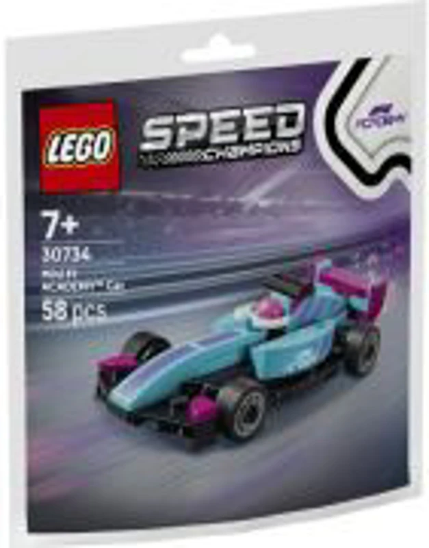 LEGO Speed Champions. Minimasina F1 ACADEMY 30734, 58 piese