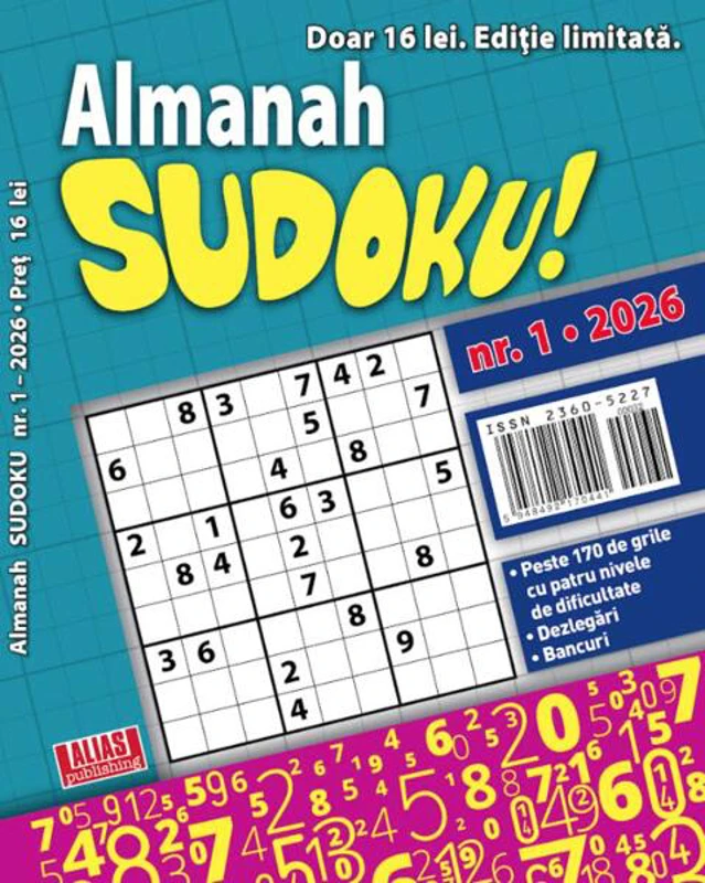 Almanah Sudoku Nr. 1/2026 - Paperback brosat - *** - Alias Publishing