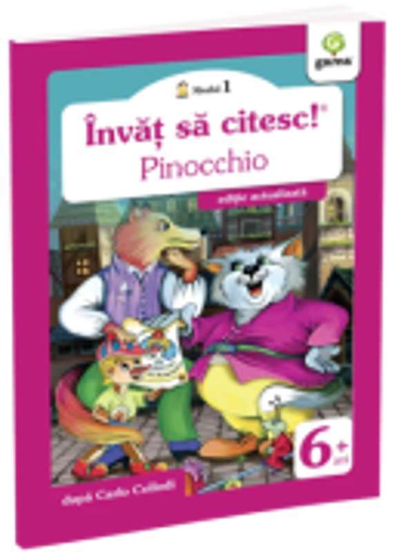 Invat sa citesc! Nivelul 1. Pinocchio - dupa Carlo Collodi