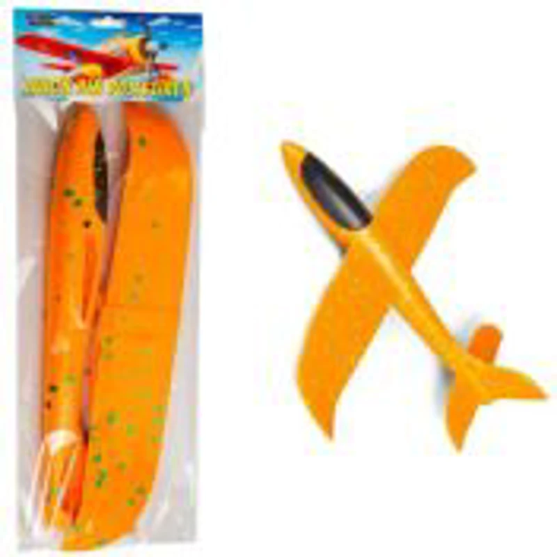 Avion din polistiren, cu led, 48x47 cm