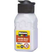 Culoare acrilica 100 ml, alb, Nova Color