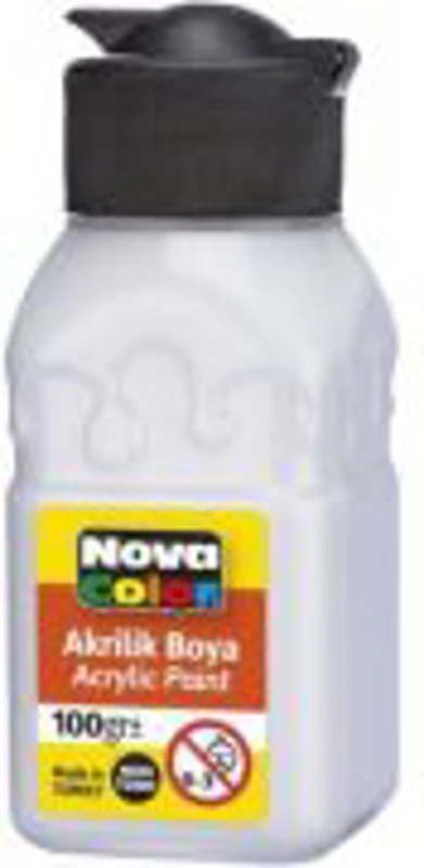 Culoare acrilica 100 ml, alb, Nova Color