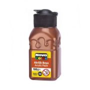 Culoare acrilica 100 ml, aramiu metalizat, Nova Color