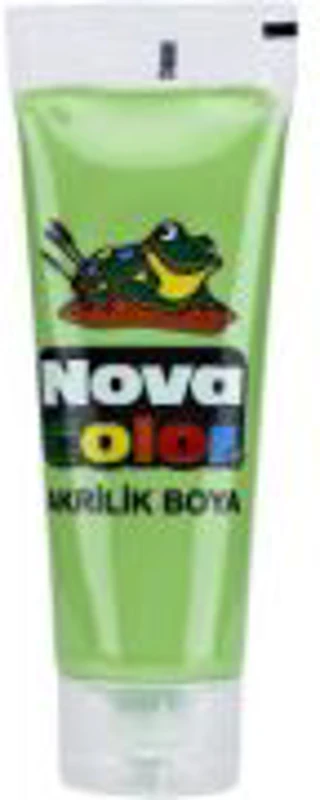 Culoare acrilica 75 ml, verde deschis, Nova Color