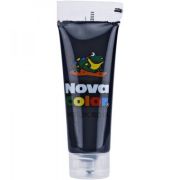Culoare acrilica 75 ml, negru, Nova Color