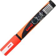 Marker cu creta UNI Chalk PWE-5M, varf rotund, 1. 8-2. 5mm, Portocaliu fluorescent