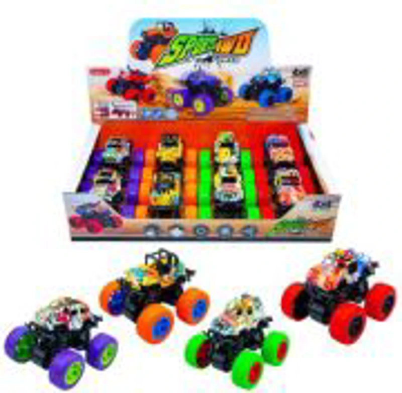 Masinute Off-Road, cu frictiune, 8. 2x8. 6x7. 6 cm, 8 buc/display