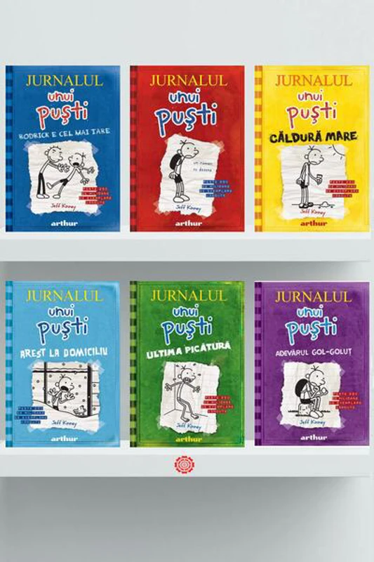 Pachet Seria Jurnalul unui puști (vol.1,2,3,4,5,6) - Hardcover - Jeff Kinney