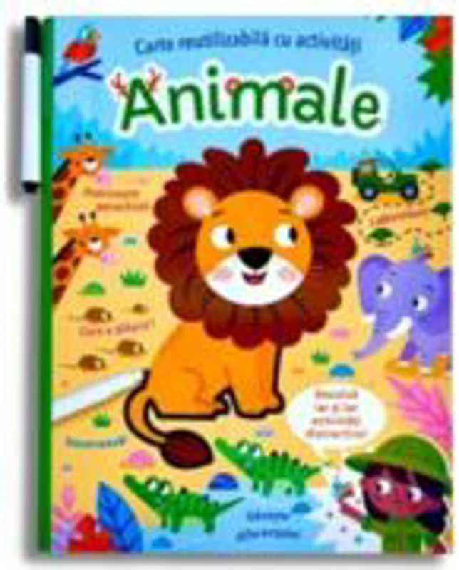Animale. Carte reutilizabila cu activitati