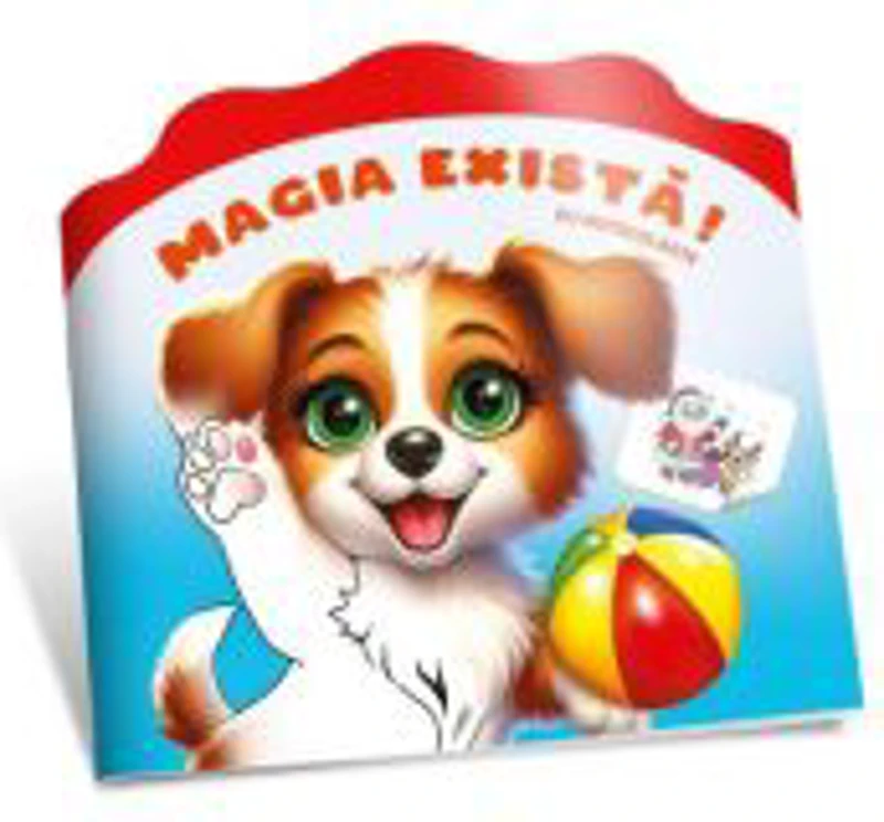 Citesc si colorez cu autocolante. Magia exista