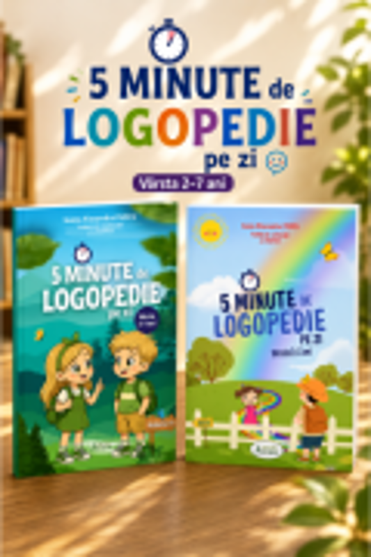 Pachet: 5 minute de Logopedie Volumul 1 si Volumul 2
