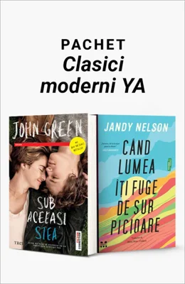 Pachet Clasici moderni YA. Sub aceeași stea/Când lumea îți fuge de sub picioare (ediție sprayed edges) - John Green
