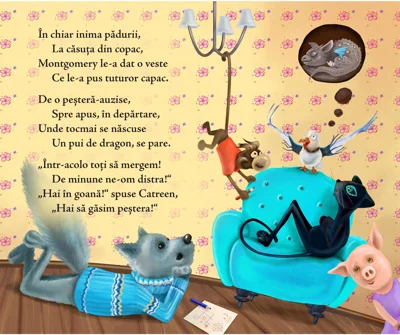 Lupul si puiul de dragon - Avril McDonald. Ilustratii de Tatiana Minina