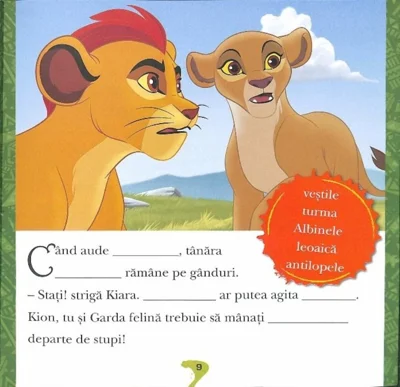 Citesc si inteleg! Garda felina salveaza regina. Clasa I - Disney. Garda felina