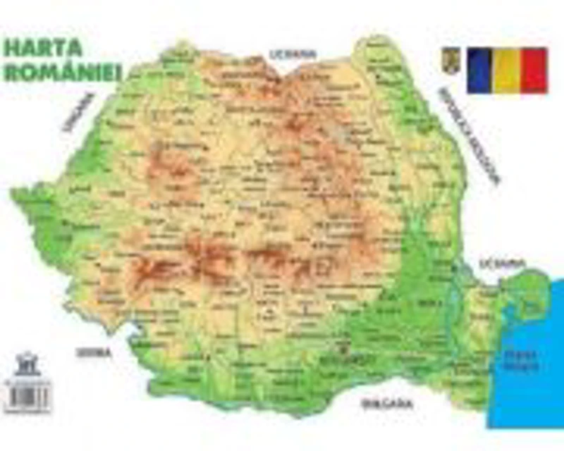 Plansa Harta Romaniei (dimensiune 50 x 70 cm)